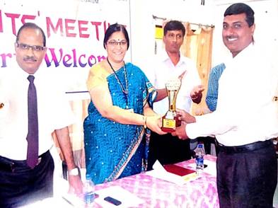 Honored for Best Performance Unit Meeting